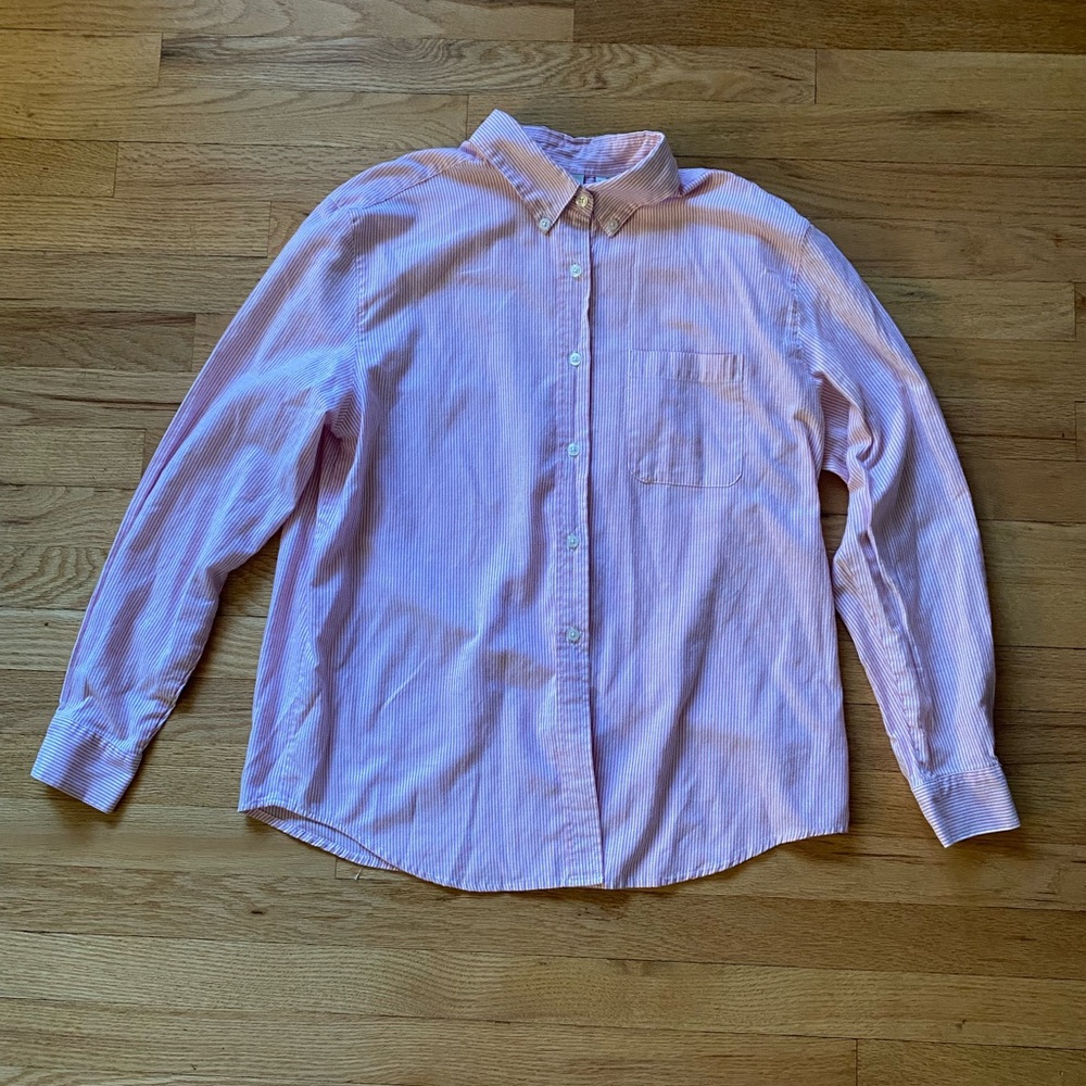 Classic Pink Striped Men's Shirt